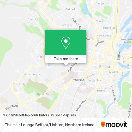 The Hair Lounge Belfast / Lisburn map