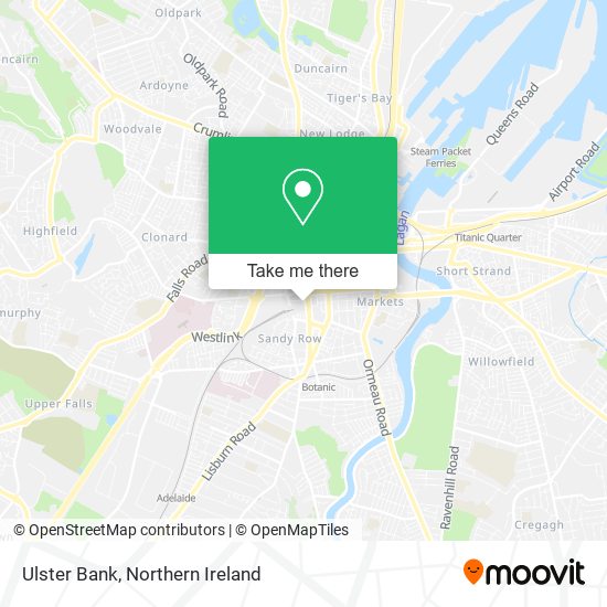 Ulster Bank map
