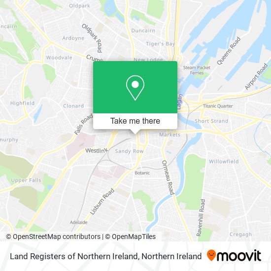 Land Registers of Northern Ireland map