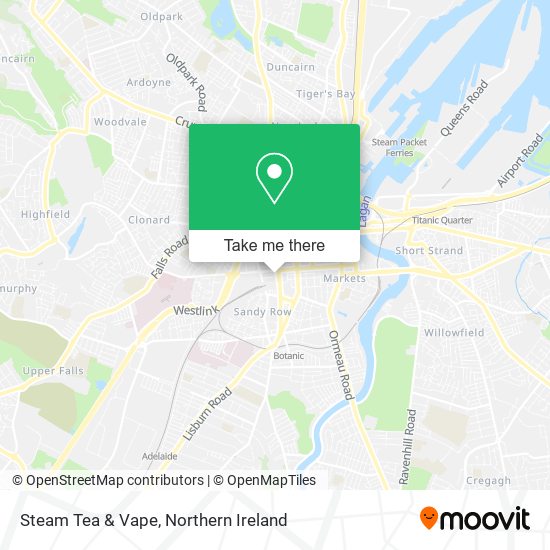 Steam Tea & Vape map