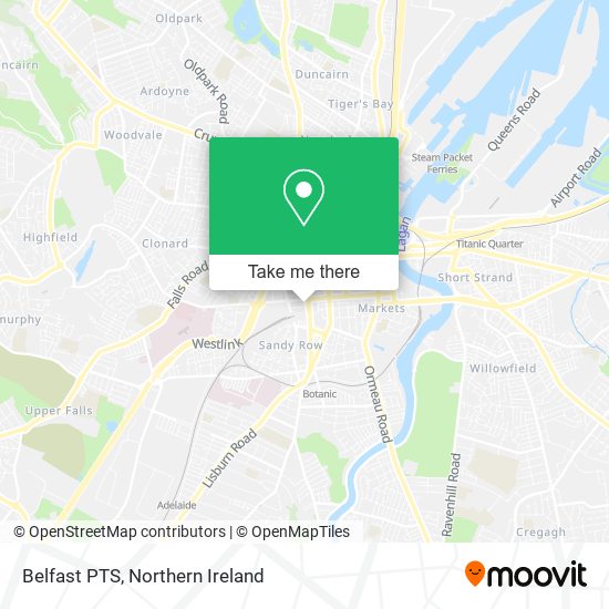 Belfast PTS map