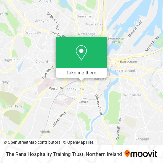 The Rana Hospitality Training Trust map