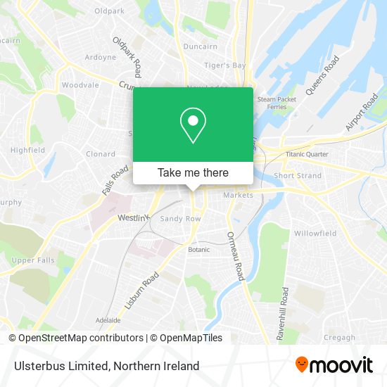 Ulsterbus Limited map