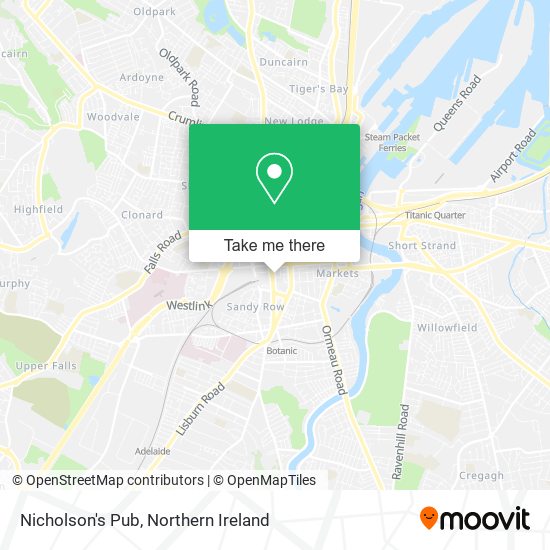 Nicholson's Pub map