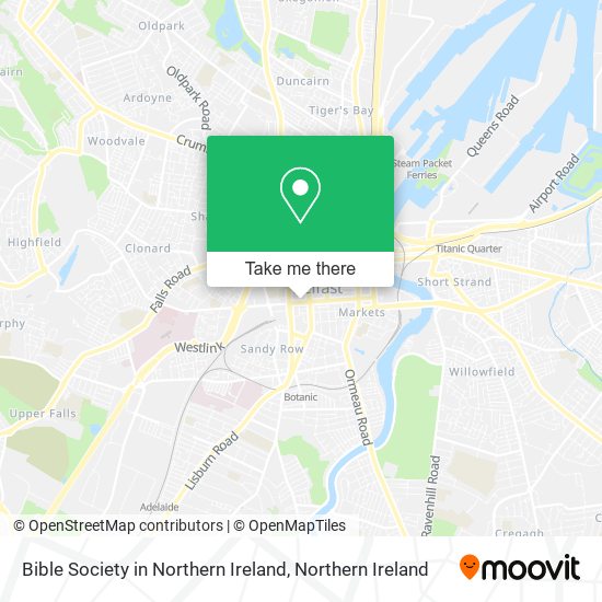Bible Society in Northern Ireland map