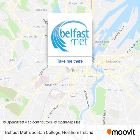 Belfast Metropolitan College map