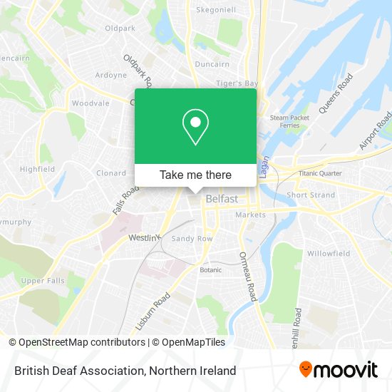 British Deaf Association map