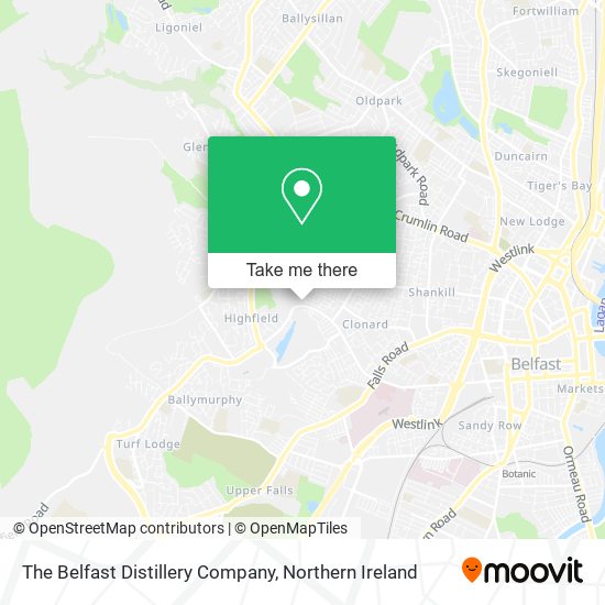 The Belfast Distillery Company map