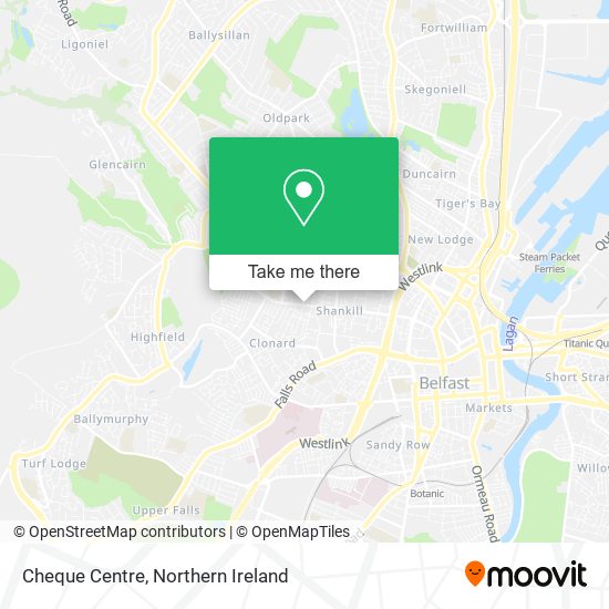 Cheque Centre map