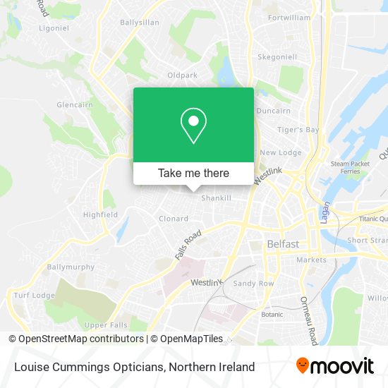 Louise Cummings Opticians map