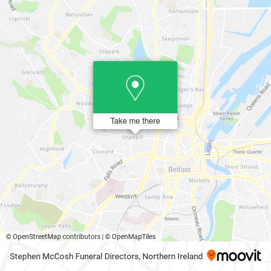 Stephen McCosh Funeral Directors map