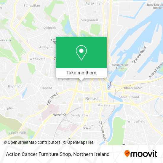 Action Cancer Furniture Shop map