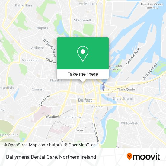 Ballymena Dental Care map