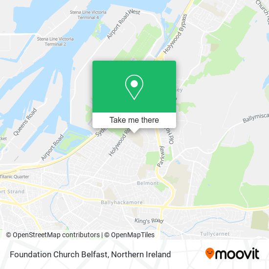 Foundation Church Belfast map