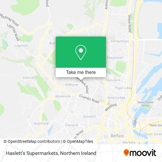 Haslett's Supermarkets map