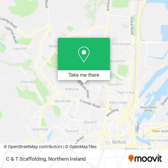 C & T Scaffolding map