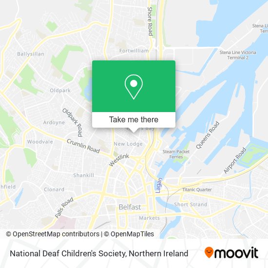 National Deaf Children's Society map