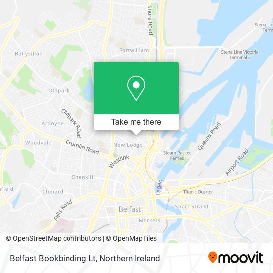 Belfast Bookbinding Lt map
