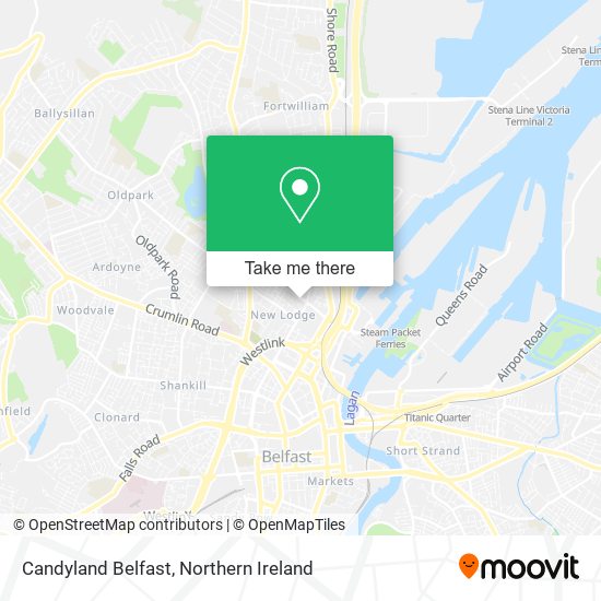 Candyland Belfast map