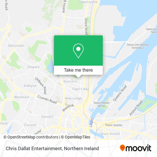 Chris Dallat Entertainment map