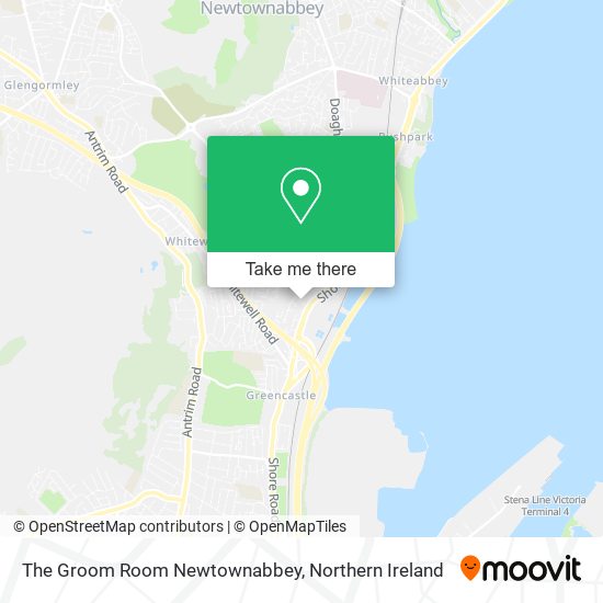The Groom Room Newtownabbey map
