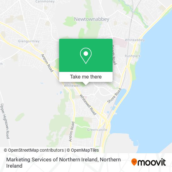 Marketing Services of Northern Ireland map