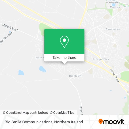 Big Smile Communications map