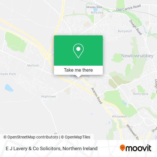 E J Lavery & Co Solicitors map