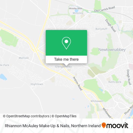 Rhiannon McAuley Make-Up & Nails map