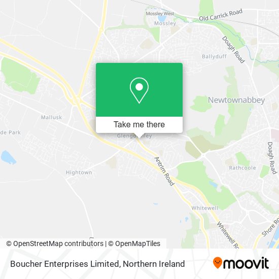 Boucher Enterprises Limited map