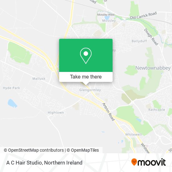 A C Hair Studio map