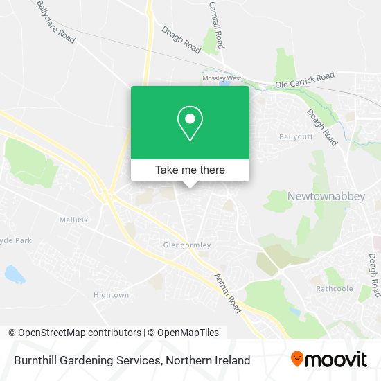 Burnthill Gardening Services map