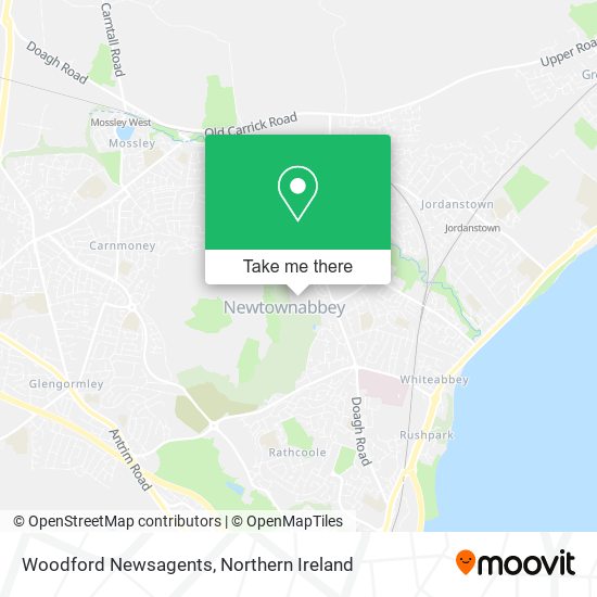 Woodford Newsagents map