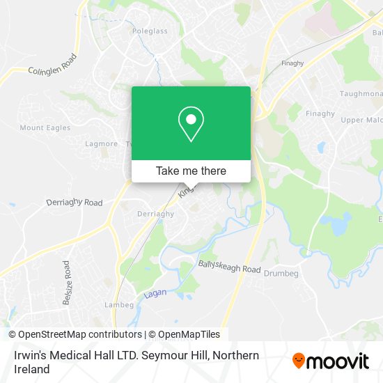 Irwin's Medical Hall LTD. Seymour Hill map