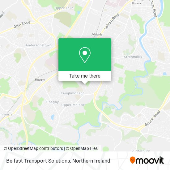 Belfast Transport Solutions map