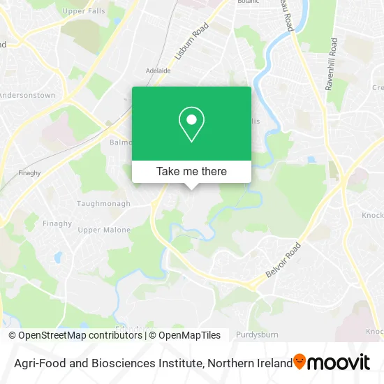 Agri-Food and Biosciences Institute map