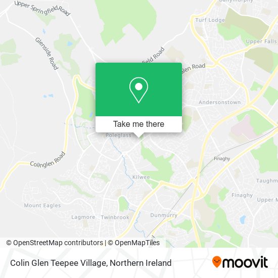 Colin Glen Teepee Village map