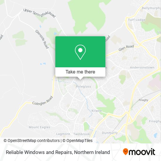 Reliable Windows and Repairs map