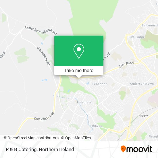R & B Catering map