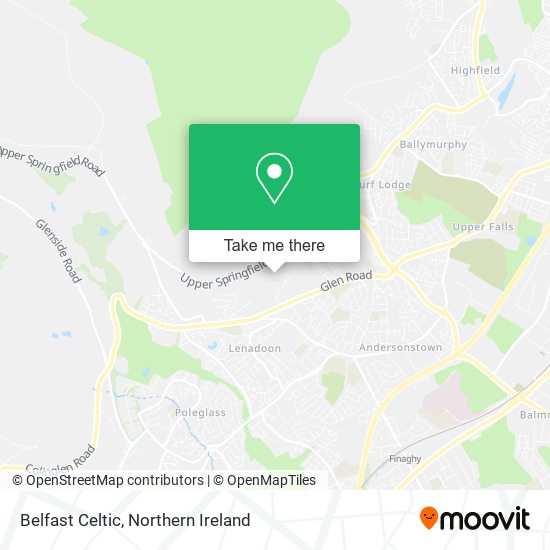 Belfast Celtic map