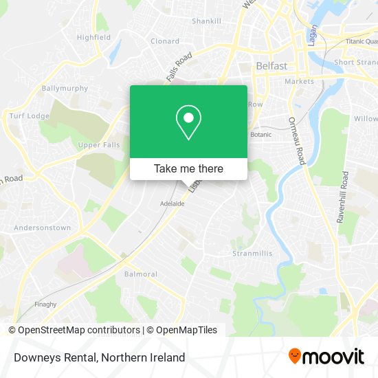 Downeys Rental map