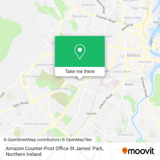 Amazon Counter-Post Office St James' Park map
