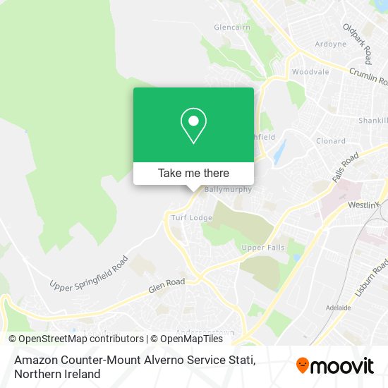 Amazon Counter-Mount Alverno Service Stati map