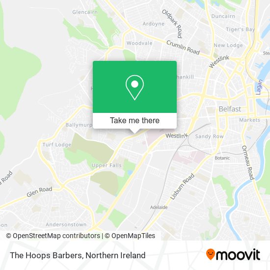 The Hoops Barbers map