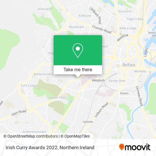 Irish Curry Awards 2022 map