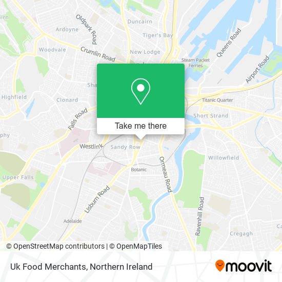 Uk Food Merchants map