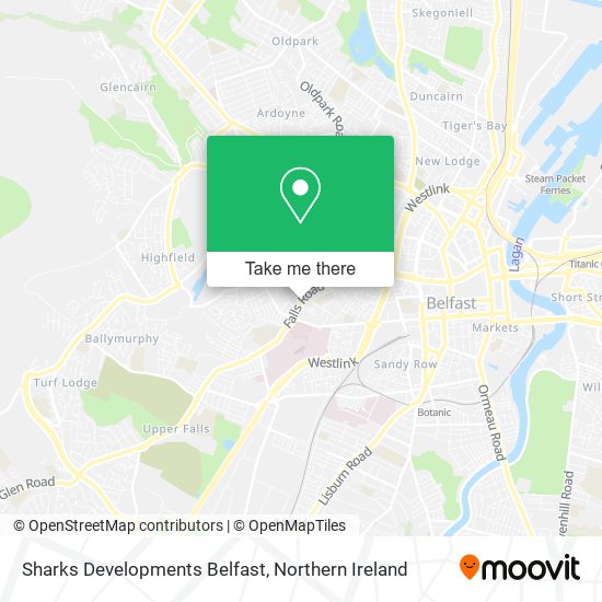 Sharks Developments Belfast map