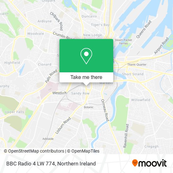 BBC Radio 4 LW 774 map