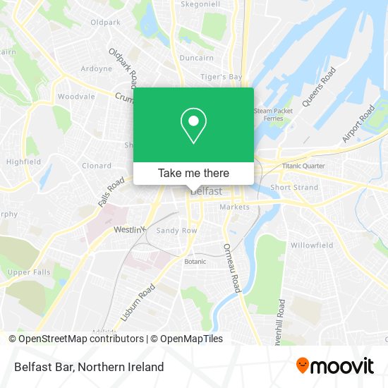 Belfast Bar map