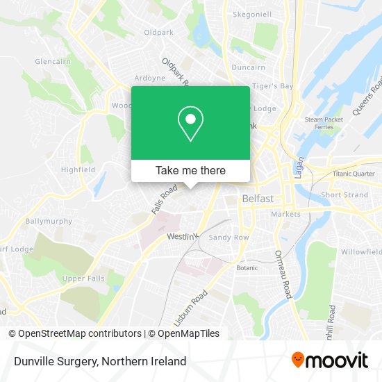 Dunville Surgery map